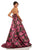 Sherri Hill - 52932 Long Print A-line Dress In Pink and Black