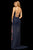 Sherri Hill - 52945 Lace Up Long Beaded Dress In Blue and Pink