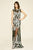 Tadashi Shoji - Haise Sequin Tulle Gown In Black and Silver