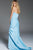 53023 Pleated Strapless Sheath Gown