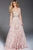 53038 Embellished Deep V-neck Ballgown