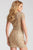 53045 Beaded Jewel Neck Sheath Dress