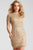 53045 Beaded Jewel Neck Sheath Dress