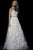 53086 Floral Embroidered Tulle A-Line Gown
