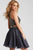 53089 Two Piece Embellished A-line Dress