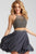 53089 Two Piece Embellished A-line Dress