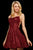 Sherri Hill - 53093 Short Bedazzled Scoop Neck A-line Dress In Red