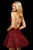 Sherri Hill - 53093 Short Bedazzled Scoop Neck A-line Dress In Red