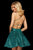 Sherri Hill - 53093 Short Bedazzled Scoop Neck A-line Dress In Green
