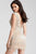 53095 Beaded Plunging Fringe Cocktail Dress