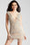 53095 Beaded Plunging Fringe Cocktail Dress
