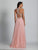 Dave & Johnny - A5317 Crystal Embellished Halter Gown in Pink