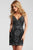 53388 Embellished V-neck Sheath Dress