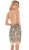 Ashley Lauren - 4090 Bedazzled Halter Sheath Cocktail Dress In Silver and Gray