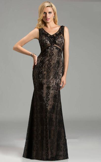 Lara Dresses - 32485 in Black/Beige