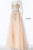 Jovani - Adorned Illusion Long Sleeve Overskirt Gown 53743 in Pink