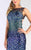 Jolene Collection - 13512 Crystal Festooned Illusion Gown In Black and Blue