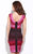 Jolene Collection - 14502 Bandage Fitted Cocktail Dress In Pink and Purple