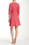 Adrianna Papell - Quarter Length Sleeves Ponte A-Line Dress 15247232 in Pink