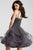 Embellished Sweetheart A-Line Dress 54414 In Gray
