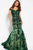 54418 Floral Embroidered Off Shoulder Mermaid Dress