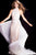 54419 Lace High Halter A-line Dress