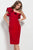 54424 Asymmetrical Ruffled Cocktail Dress