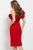 54424 Asymmetrical Ruffled Cocktail Dress