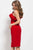 54424 Asymmetrical Ruffled Cocktail Dress