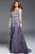 54456 Bedazzled Deep V-neck A-line Gown