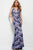 54631 Floral Lace Fitted Evening Dress