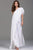 Jovani - Draped Asymmetric Jumpsuit 54787 in White