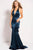 54900 Sleeveless Halter Trumpet Dress