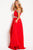 54935 Adorned Off-Shoulder High Slit Chiffon Gown
