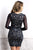 Baccio Couture - Judith Painted Sleeves Dark Blue 