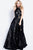 55020 Shimmering High Halter Stellar Evening Dress