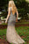55030 Embellished Deep V-neck Sheath Dress