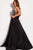55129 Halter Beaded Mikado Prom Dress