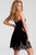 51557 Strapless Lace Pleated Cocktail Dress