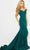 55187 Off-Shoulder Glittered Mermaid Gown