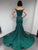 55187 Off-Shoulder Glittered Mermaid Gown