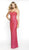 Intrigue by Blush - 551 Fully Beaded Scoop Neck Fitted Dress in Pink