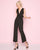 Mac Duggal - 55203L Deep V-neck Jumpsuit In Black
