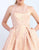 Ieena Duggal - 55230I Two Tone Halter Neck Ballgown in Pink and Gold