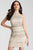 55233 Beaded Halter Racer Back Short Dress