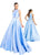 Ieena Duggal - 55237I Sleeveless Crystal Beaded Belt A Line Gown