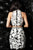 Jovani - 55241 Beaded Floral Lace High Halter Cocktail Dress In White and  Black