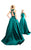 Ieena Duggal - 55241I Bow Accent Cutout Back Sleeveless A-Line Gown
