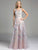 Lara Dresses - Sheer Illusion A-Line Evening with Floral Embroidery Dress 33216 in  Multi-Color