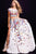 55272 Two Piece Multi-Colored Floral Print A-line Dress